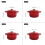 Multipurpose Enamel Dutch Oven Cast Irons Cooking Pot Even-24cm 2