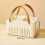 Practical Shower Storage Basket Spacious Waterproof-cream white 6