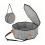 Spacious Foldable Travel Hat Organizers For Women-Light Grey 1