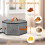 Spacious Foldable Travel Hat Organizers For Women-Light Grey 3