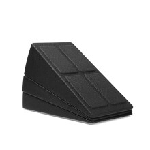 Yoga Keil 3Piece Set Yoga Brick Squat Wedge Blocks Ramp Deadlift Incline Board Adjustable NonSlip Calf Foot Support Black Set 3pcs