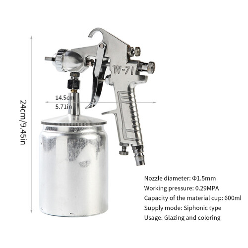 Stainless Steel Ceramic Glaze Sprayer Tool 600ml Capacity 2