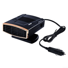 12V/24V Car Heater, Car Heating Fan, Car Heater Quickly Defrosts with Dual Cold and Warm Air Modes 150W/200W (Black Gold)