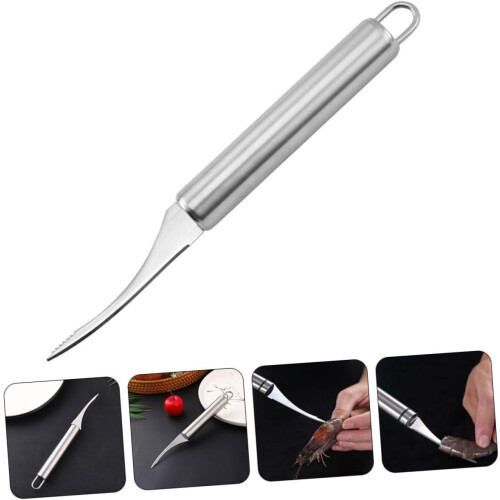 Shrimp deveining tool  Efficient cleaner for home and catering. 2