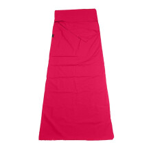 Sleeping bag liner, portable, for outdoor camping, hiking, hotel, single sleeping bag liner, foldable, lightweight, inner sleeping bag (Rose red)