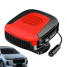 Auto Heaters, Car Heater Fan, Quick Heating Defroster, 12V Car Heater Portable Heating Panel Demister, Red