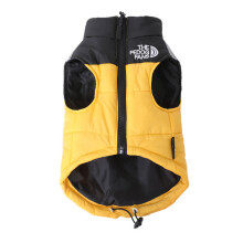 Thicken Cotton Dog Cotton Coat Soft Warm Jackets-Yellow XL