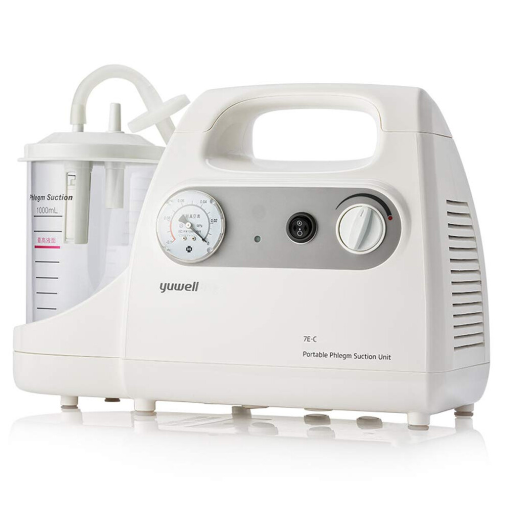 Electric suction pump for mucus and slime, a portable device for easy removal of viscous liquids, ideal for elderly and child care.