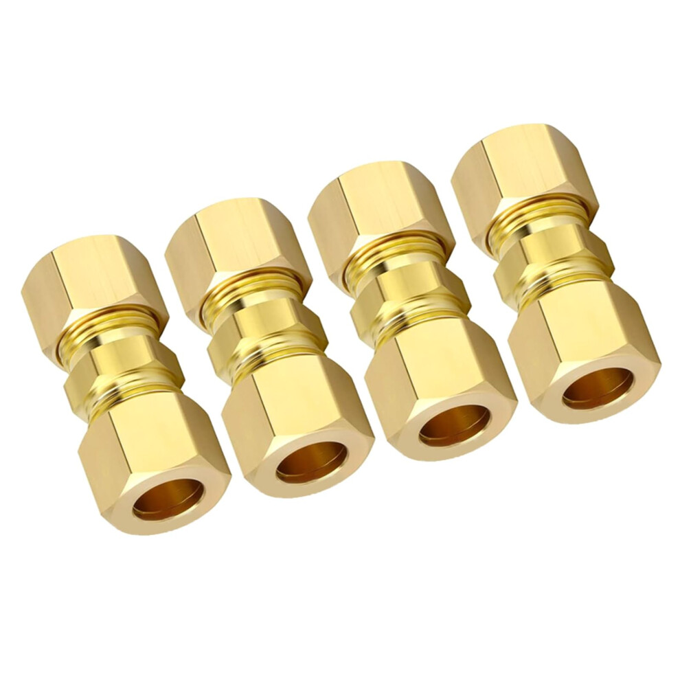 1/4 Inch Brass Compression Fitting Tube Connector For Household Appliances Refrigerator Water Supply Systems Suitable 9426802079036