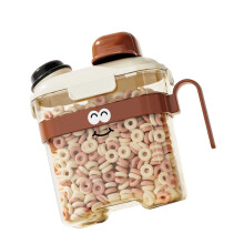 Pitcher Shape Portable Pet Food Storage-brown 3.6 liters