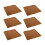 Eggs Laying Pad 6pcs Plastic Chicken Nesting Mats-brown 1