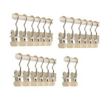 Rotating Nonrust Steel Clothes Pins Enhancing Spring-White