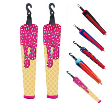 Ice Cream Protective Cover for Baseball Bat Grip, Protective Cover for Baseball Bat Grip, Soft Padded Grip Cover with Zipper and Hook (A)