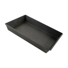 Commercial Aluminum Alloy Pizza Pan Rectangular 5cm Depth-13X9