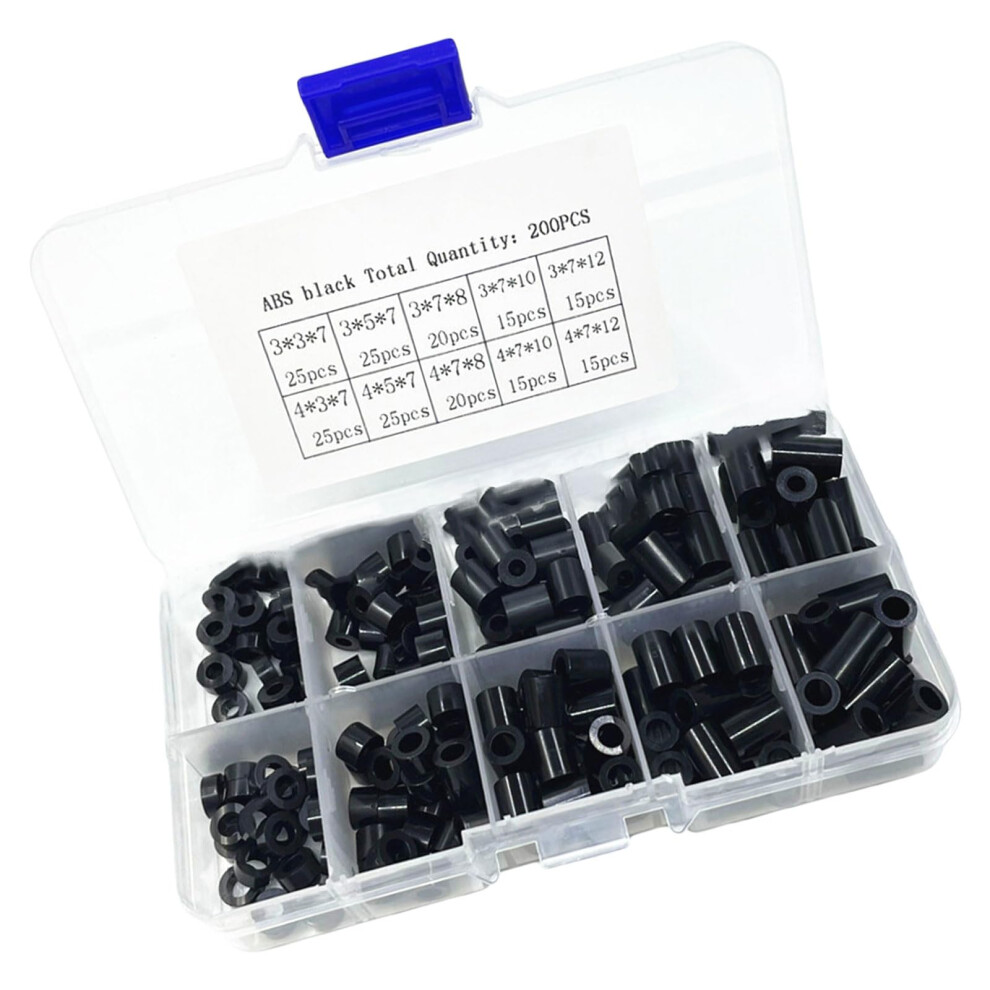 Comprehensive Set Of 200 Nylon Standoffs Spacer Insulation Columns Spacers For Safe Assemblies Parts 9426802079517
