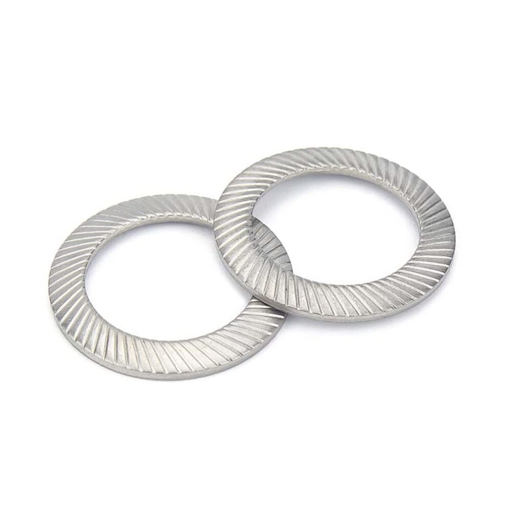 Stainless Steel Washers, Ribbed Gasket, 10Pcs 304 Disc Spring, Din92 M12 9412369611512