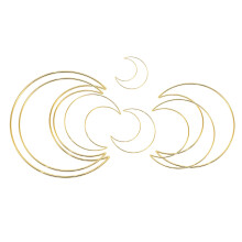 Assorted Decorative Metal Hoops, Diy Macrame Craft Supplies For Home Decor Projects, Multi-Sized Craft Hoops For Crafting Unique Wall Hangings And Mor
