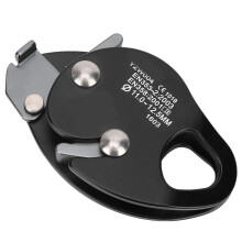 Autumn Climbing Protection Belay Device, SelfBraking Stop Descender Clamp Grab Rescue Ring Climbing Equipment for 11 to 12.5 mm Rope