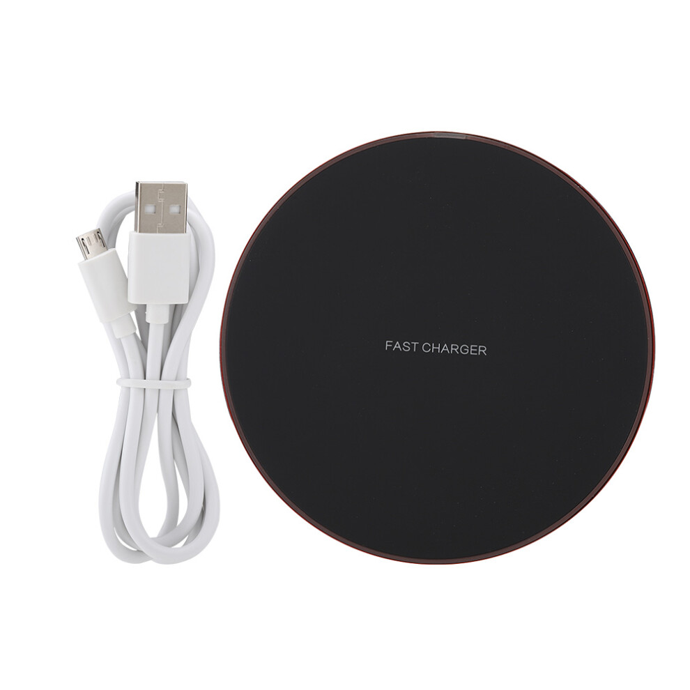 Wireless Charging Pad For Iphone Samsung, Fast Wireless Charging Slim Design With Smart Indicator Overvoltage Protection Portable Charger Compa Light 9486358077948