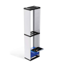 Torre porta dischi per console di gioco, design salvaspazio multipiattaforma per PS5, Xbox One e PS4, materiali di alta qualità e facile da