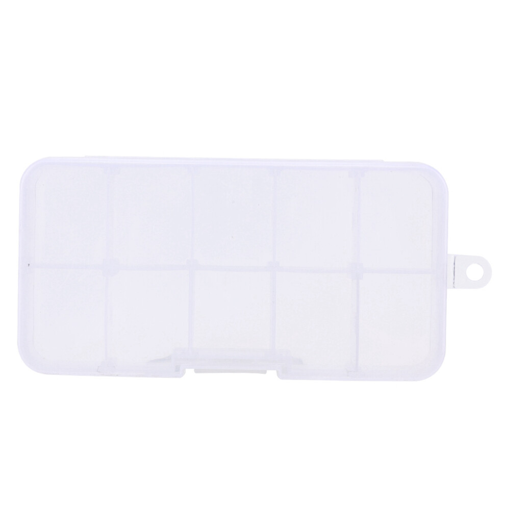 Plastic Organizer Transparent Storage Box Adjustable Container With Removable Grids Durable Pp Material Sealed And Dustproof Lightweight For Small Acc 9486358078648