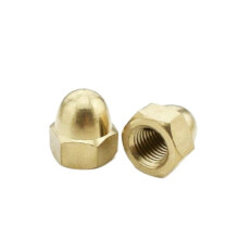 20 pieces M5 thread diameter dome head brass cap hex nuts