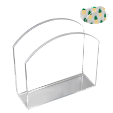 Hoogwaardige acryl servettenhouder voor keukens en diners, transparante servettendispenser met U-vormig ontwerp voor tafels, feesten, restaurants en