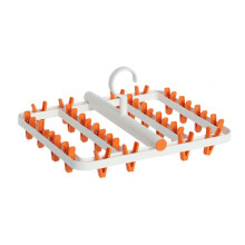Séchoir à chaussettes pliable, grande capacité, avec points de suspension pour un séchage rapide et uniforme, robuste et portable.