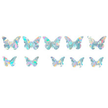 Bird-Saving Window Decals, Prismatic Non-Adhesive Clings For Indoor Outdoor Use, Unique And Cute Prism Design To Protect Wild Birds From Glass Collisi