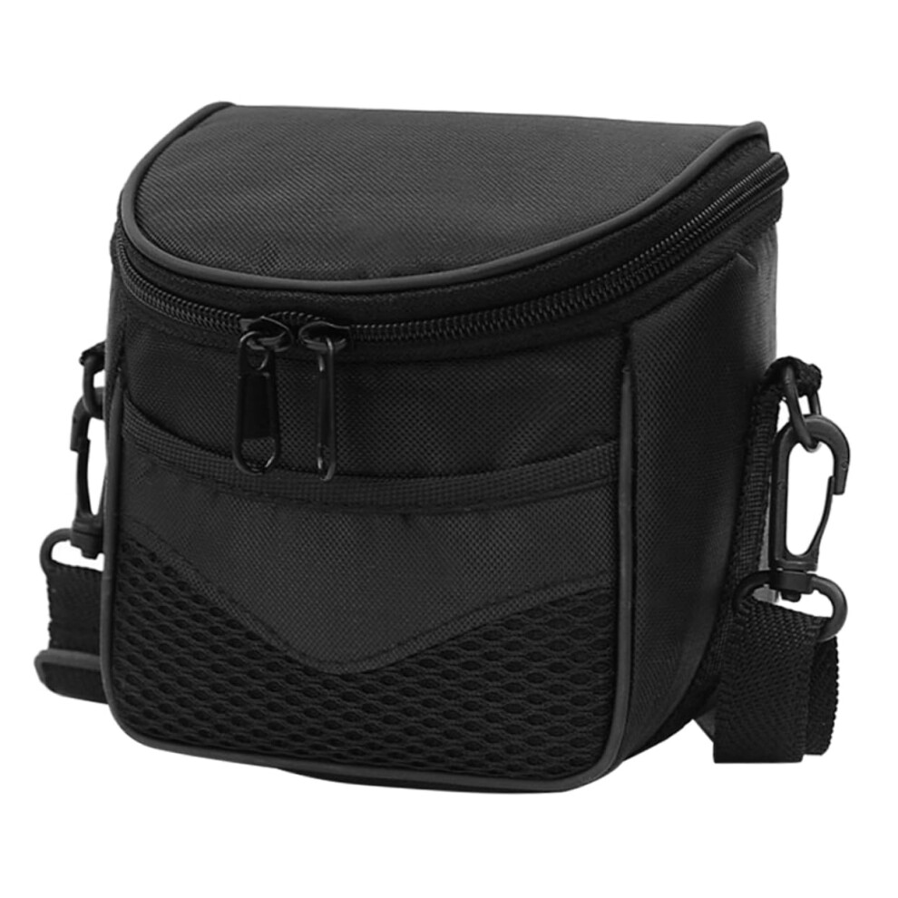 Digital Camera Bag, Protective Case, Shoulder Strap, Nylon, 13X13x9cm Black 9412369612212