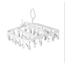 Crochet réglable, pinces extensibles, étendoir à linge en plastique pour un gain de place, adapté pour suspendre divers vêtements, ressorts en