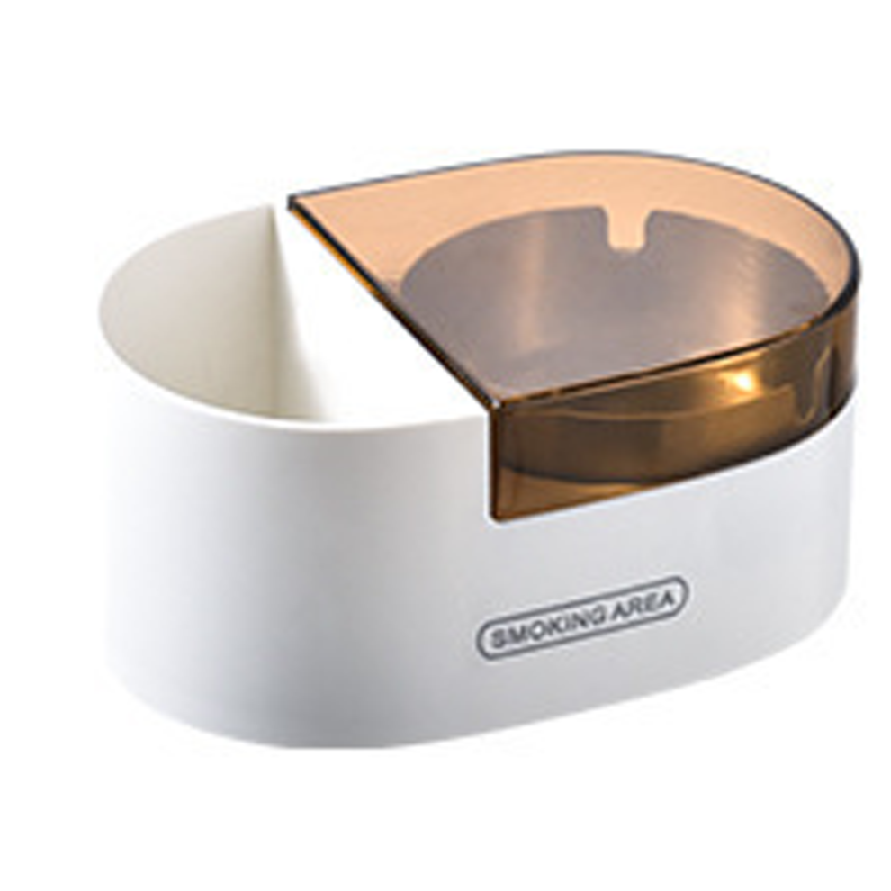 Smokeless Ashtray with Extra Filters, Large Bucket Holder Cigar Butt Collector with Cover Hides Smoke And Odors, Strong Adhesive Command Strip For Sec