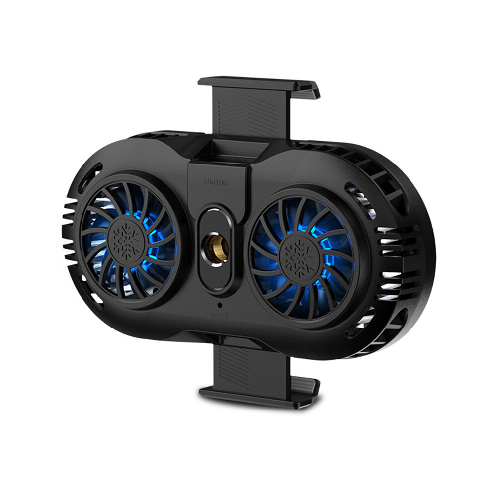 Phone Cooler With Dual Semi-Conductor Cooling Chip, Rapid Cooling Down Cellphone Radiator For Gaming Live Streaming, Mute Engine Dissipation Device Co 9486358079164