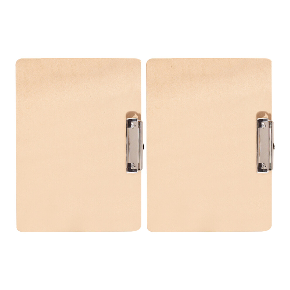 Portable Design Clipboards, Genuine Materials For Eco-Friendly Use, Set Of 2 Low Profile Clips Meet Your Writing Needs With A Smooth Writing Surface, 9437117988999