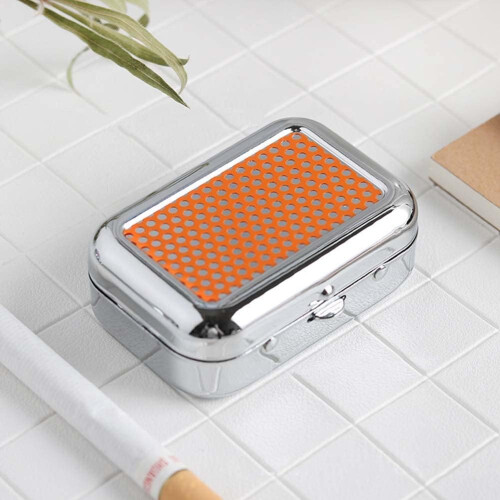 Windproof Design Ashtray With Compact Stainless Steel Construction, Practical Detachable Outer Shell And Interior For Easy Cleaning, Special Design Wi 1