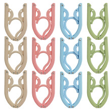 Cintre ergonomique pour vêtements de voyage et d'affaires, léger mais résistant, pliable et antidérapant pour un transport facile, organisateur