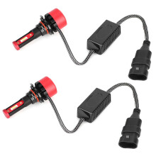 Faro fendinebbia a LED per auto, ad alta luminosità, ricambio per faro, 48W4800LM3000K, lampada super luminosa, tipo a spina, dissipatore di calore,