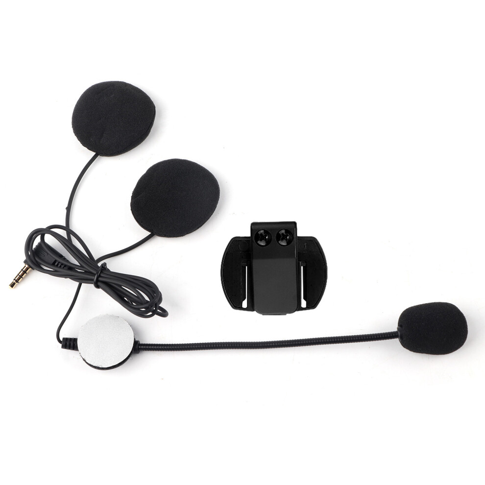 Motorcycle Helmet Headset Boom Microphone Earphone Upgrade Microphone Speaker W/ Removable Clip Design Compatible W/ V6 V4 Bluetooth Intercom 9139052949775