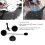 Fone de ouvido para capacete de motocicleta com microfone boom, design com clipe removível e compatível com intercomunicadores Bluetooth V6 e V4. 6