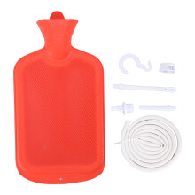 Colon Cleansing Companion: 2L Capacity Enema Kit, Silicone Hose, Hot Water Bottle For Intestinal Enema, Douche, Travel-friendly Portable Design For On