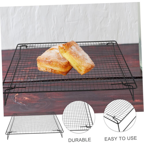 BBQ cake rack Large baker cake pans with rim for baking racks 2