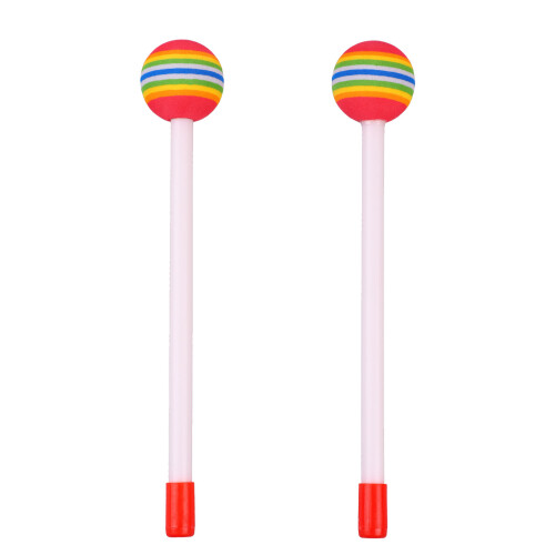 2Pcs Drum Sticks Runde Filz Mallet EVA Orff Hand 1