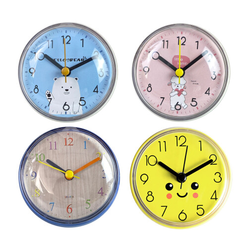 Mini horloge polyvalente précise, conception-Bois coloré 1