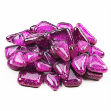 Mosaic tiles Mixed mosaic stepping stone for crafts Colorful stained glass piece marbles (Color: No7, Size: 1) 1 No7