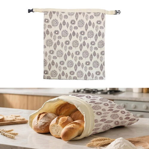 Multipurpose Bread Freezer Bag Cotton Fabric Reusable Designs 1