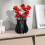 Wooden Interlocking Flower Vase (Black) 2