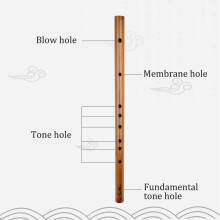 Tonart E-Flöte Bitter Bamboo Dizi Traditionelles