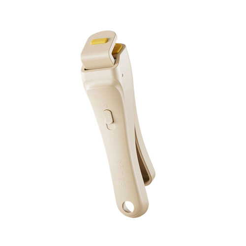 Pinces de cuisine ergonomiques avec poignée en Silicone-Blanc 1