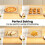 Plateau de cuisson en acier inoxydable, lavable au 2