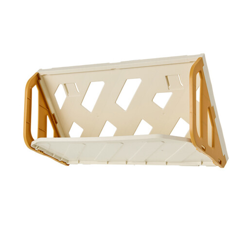 Multi Layer Hanging Shoe Rack Easy Assembly Foldable-Yellow